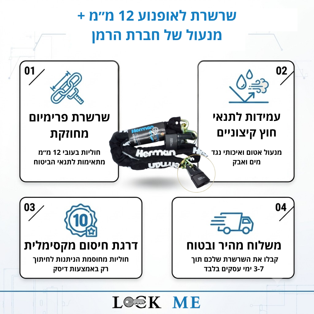 תמונת יתרונות שרשרת הרמן 12 ממ
